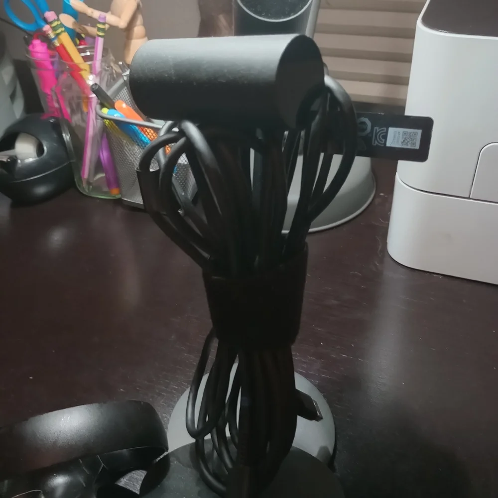 Vr headset with camera and controllers